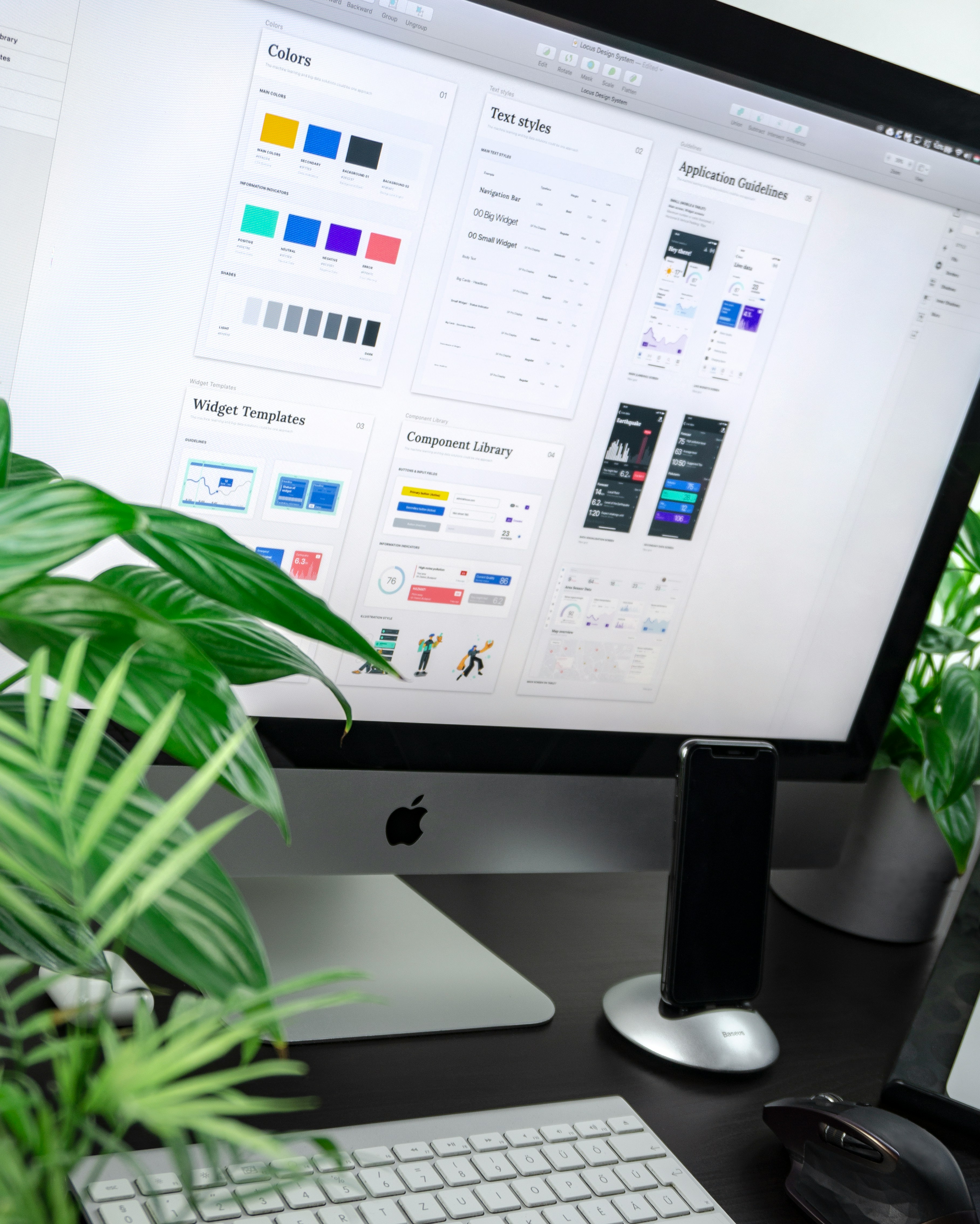 Designsysteem op een monitor